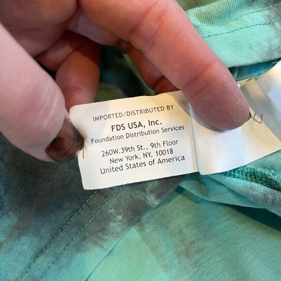 Kappa Blue Grey Tie Dye Logo T-Shirt Small Cotton - Picture 9 of 9